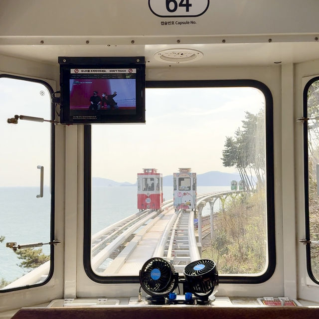 💙超美釜山海雲台天空膠囊列車🚡🌊私人包箱兼享超美海景體驗