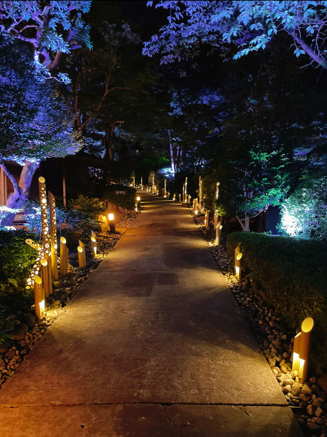 有名ホテルの庭園で絶景体験☺️✨高輪廿六夜✨竹あかり