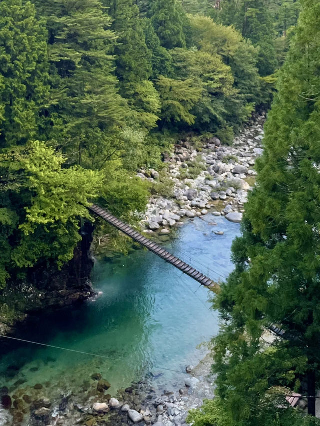 岐阜　絶景✨エメラルドグリーンの川🏞️