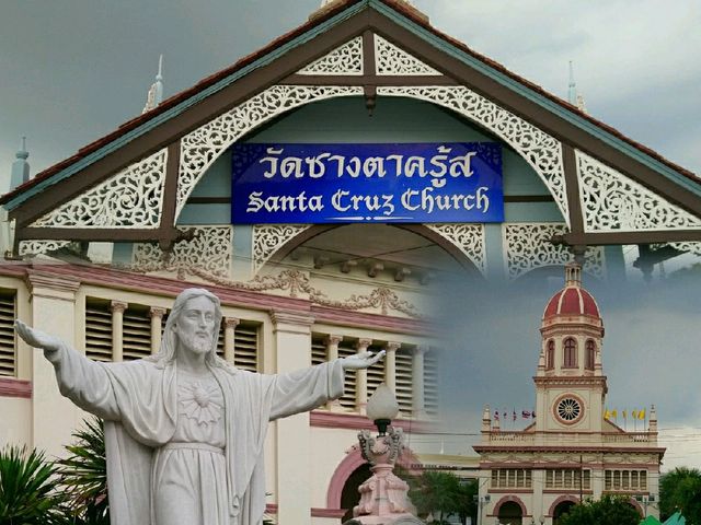 นั่งรถไฟฟ้า mrt ..ชมโบสถ์ซางตาครู้ส