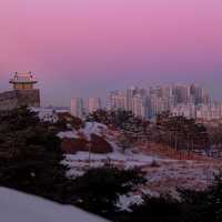 Visitors can explore the nearby Hwaseong 