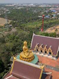 タイ🇹🇭ナコンパトム🐉ワットサムプラン非現実的!!龍が巻きつく寺院