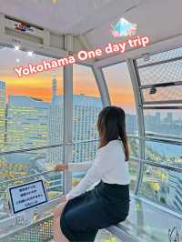 ขึ้นกระเช้าชมพระอาทิตย์ตก @Yokohama cosmo world 