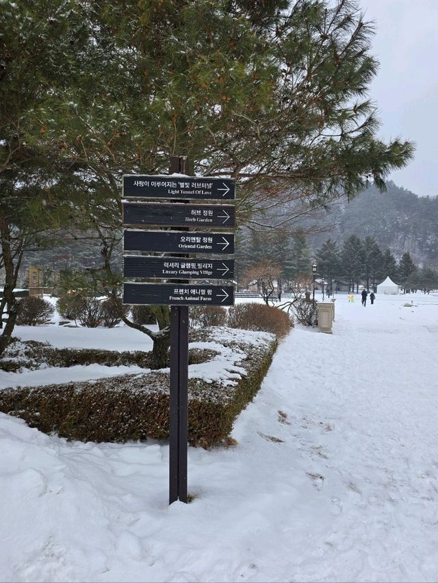 이국적 감성 프렌치가든의 설경이 아름다운곳💜