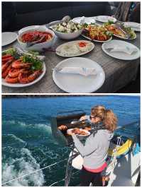【ギリシャ】サントリーニ島をエーゲ海から臨む＊エーゲ海クルーズツアー＊