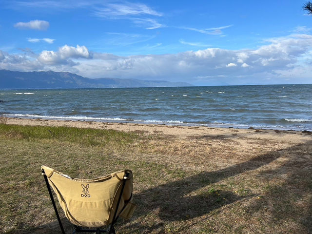 【湖畔キャンプで絶景満喫🏕️✨「マイアミ浜オートキャンプ場」】