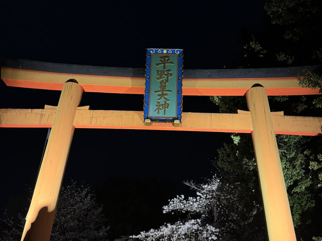 【京都】平野神社の夜桜
