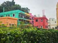 香港最新景點，超靚彩色小屋：馬灣1868