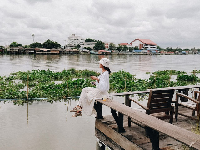 คาเฟ่เก่าแก่ vibe ดีริมแม่น้ำเจ้าพระยาปทุมธานี 🌿💚