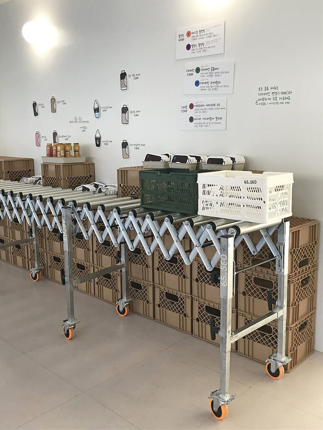 커피를 카트에 담아주는 마켓 컨셉의 구월동 카페☕️🛒