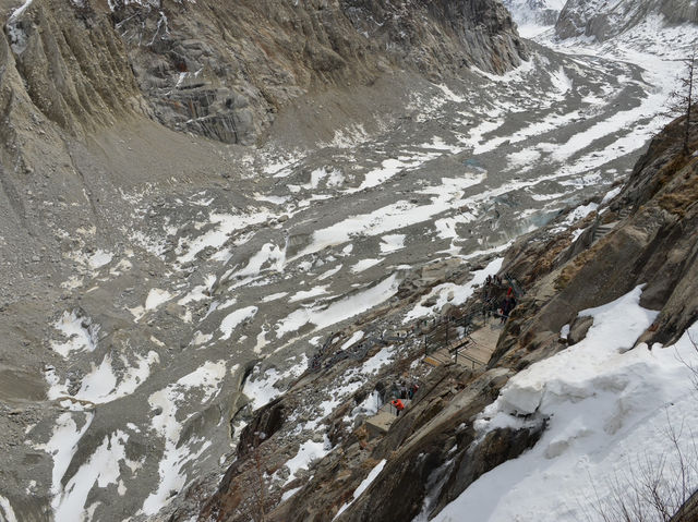 นั่งรถไฟชมธารน้ำแข็งMontenvers-Mer de Glace