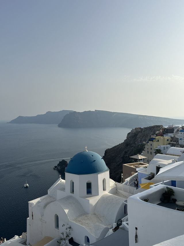 🇬🇷 聖托里尼 Santorini｜在貓咪與夕陽的陪伴下看愛琴海閃閃發光