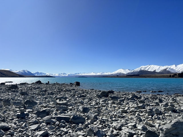 紐西蘭旅遊—🌊 Lake Tekapo Scenic｜藍色湖畔的無邊詩意