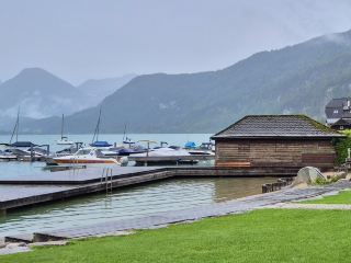 Enjoying a Lakeside Stroll and a Beer in Salzkammergut