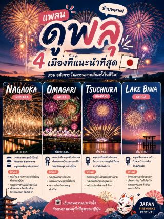 4 recommended cities in Japan to see the best fireworks displays 🇯🇵