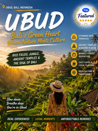 🌿 I Thought Ubud Would Just Be Another Tourist Town — Then It Slowed Me Down✨