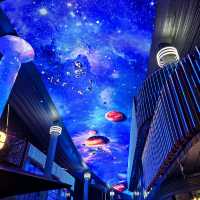 OMG there is a Star Wars Flying LED Screen!