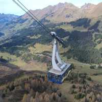 Perfect view of the Swiss Alps from Glacier 3000