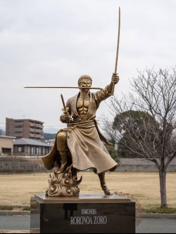 2026 Kikuchi District Attraction] One Piece Zoro Bronze Statue
