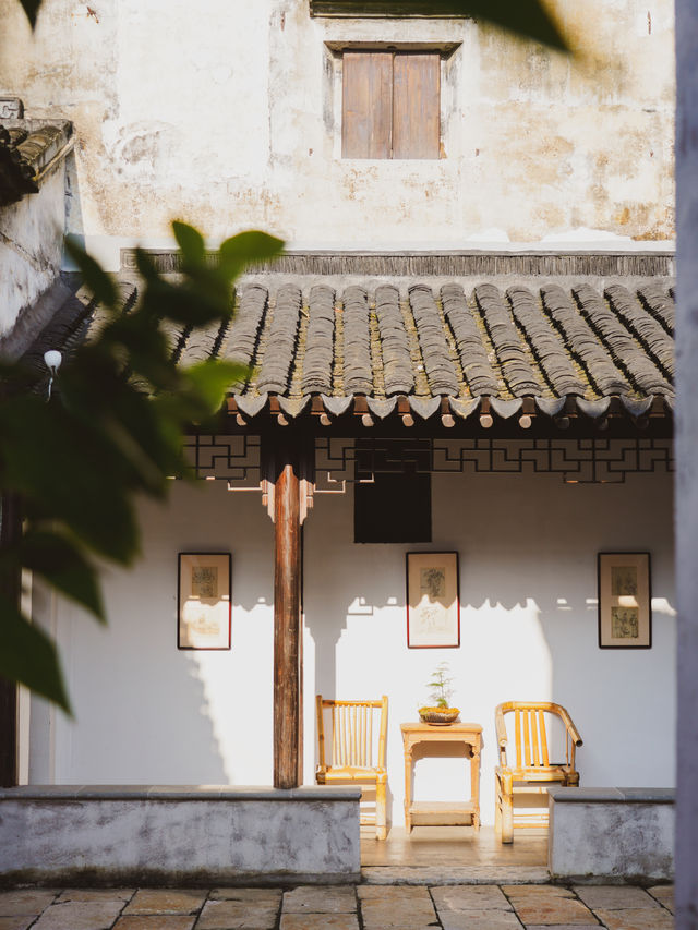 沒想到在蘇州，園林是可以進去住的