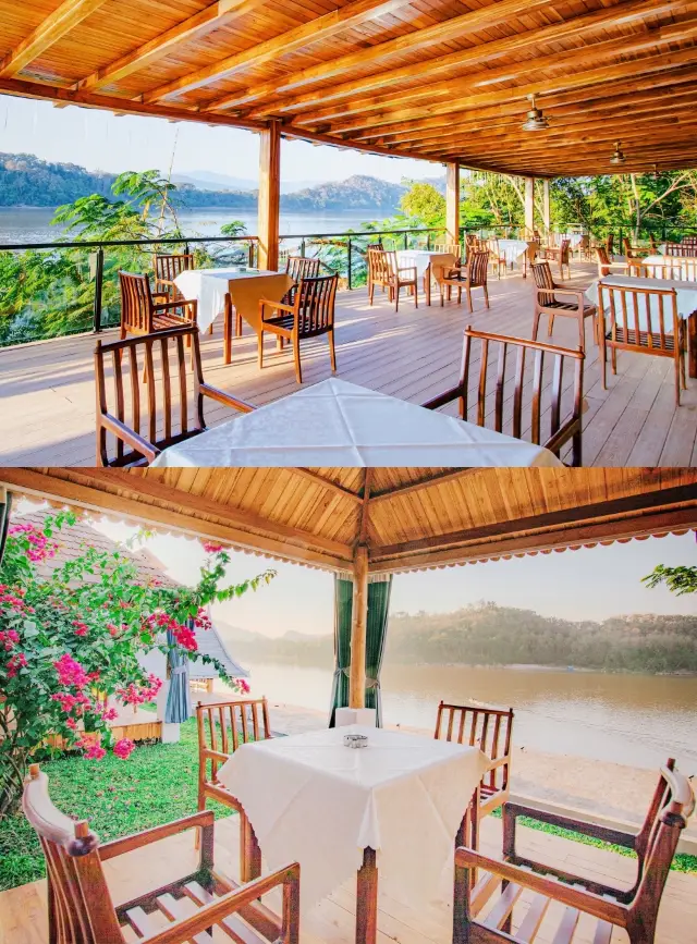 라오스 포안 리조트 호텔 | 메콩강의 전선 강경을 가지고 있습니다