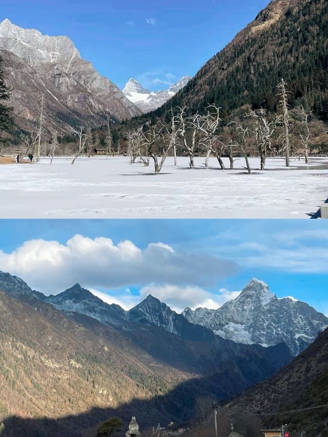 下雪後的四姑娘山太漂亮了