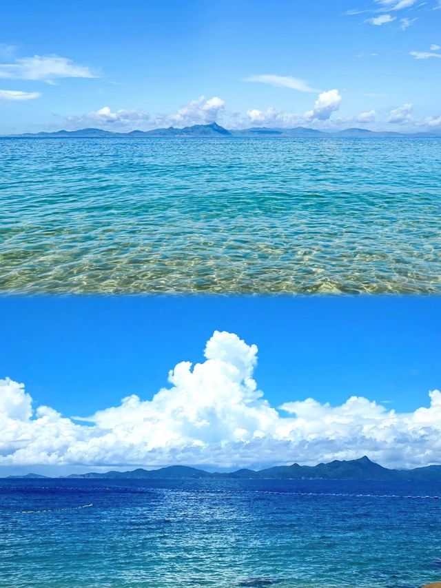 深圳的海真是藍色的