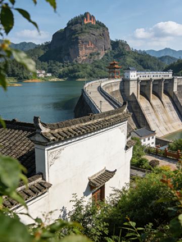 The picturesque Ganjiang River, the first gorge of the thousand-mile-long Ganjiang River.
