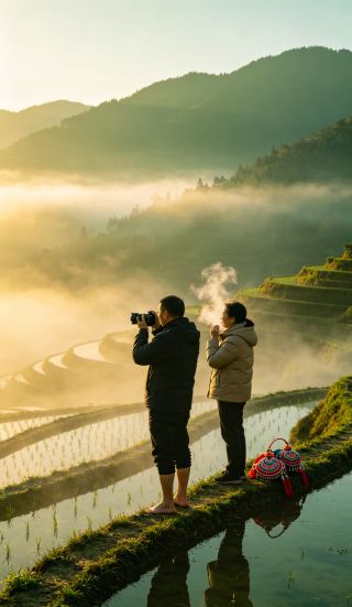 What’s it like to step on a waterfall in Guilin?