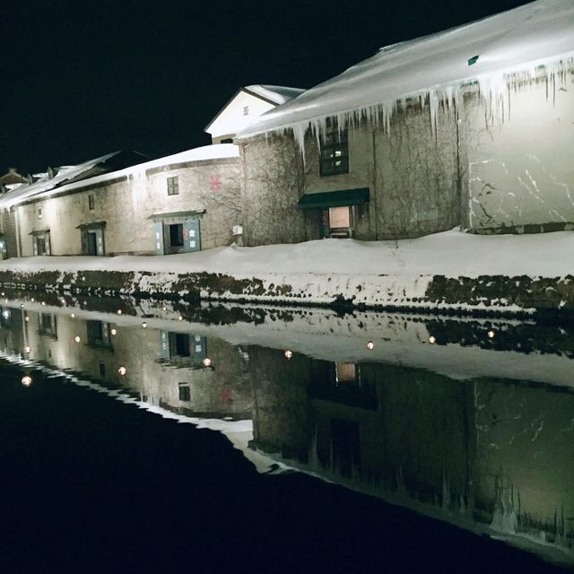 小樽運河-白天晚上都漂亮