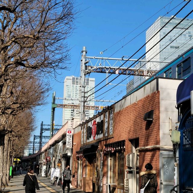 꽃이 예쁘게 핀 도쿄역
