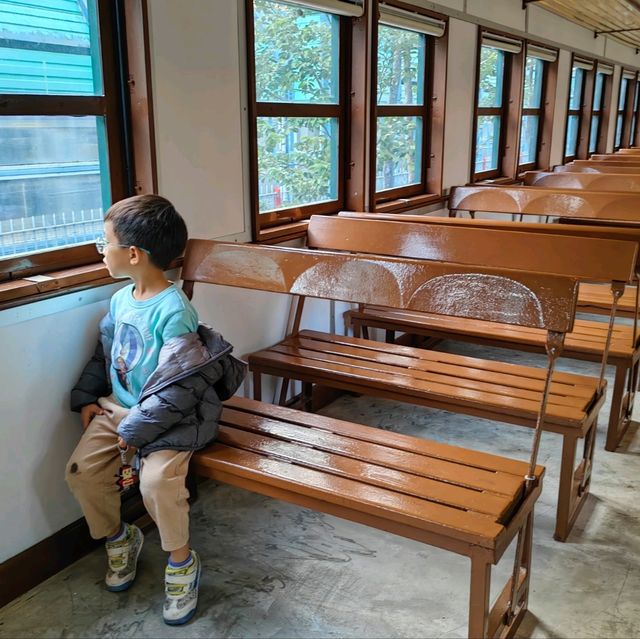 親子參觀香港大埔鐵路博物館