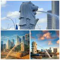 「新加坡濱海獅城公園」：魚尾獅雕像，拍照留念的熱門景點