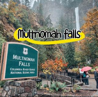 น้ำตก Multnomah Fall  Portland，Oregon