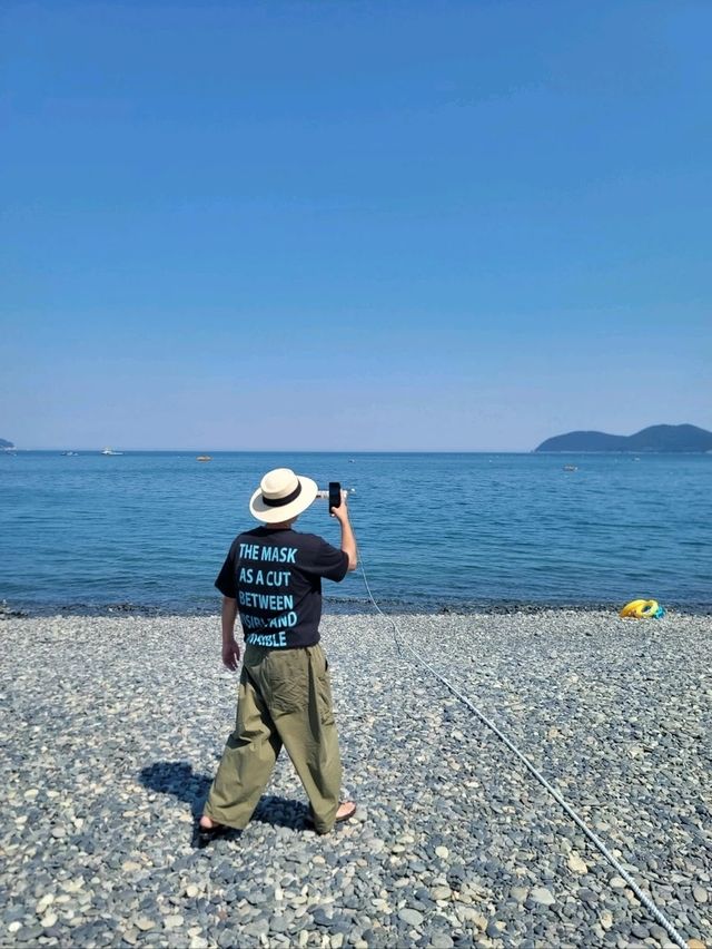 학동몽돌해변에서 여름휴가 보내기🌊
