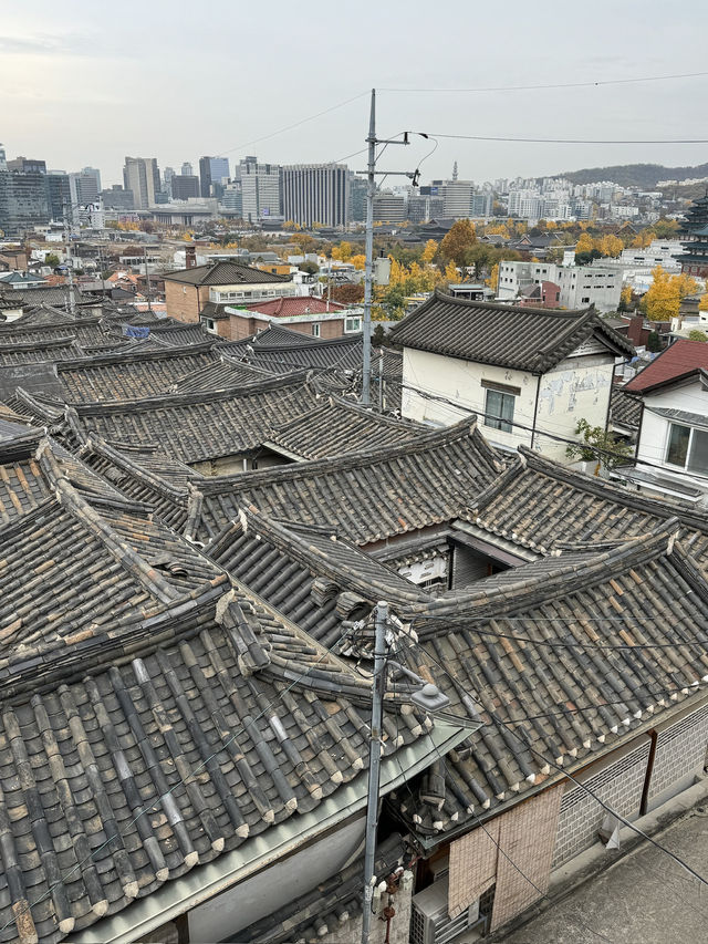 【韓国旅行】ソウル／展望台カフェから眺める北村韓屋村