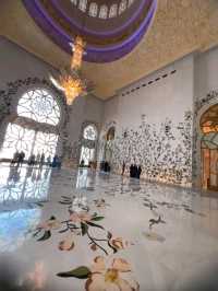 An awesome visit to this beautiful mosque sheikh zayed 💜