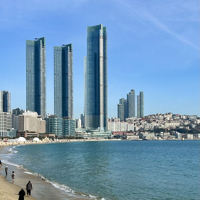 따스한 볕 아래서 바다 산책, 해운대☀️👒