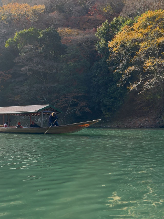 Yakatabune Boat Ride & Oden on a Boat: A Serene Autumn Escape on the Katsura River in Arashimaya