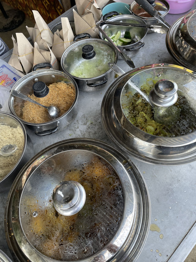 Traditional breakfast in Gunung Reng 
