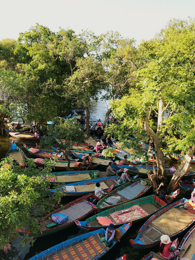 A River of Life at Kampong Phluk Jetty