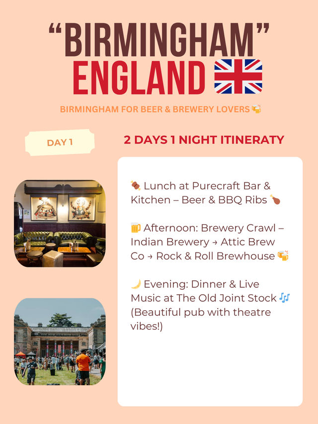 Birmingham 2 days itinerary 👏