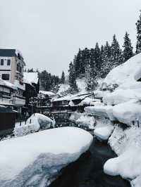 Day and night light at Ginzan onsen🇯🇵