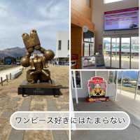 【熊本県🇯🇵高森駅】ワンピース好きにはたまらない☺️キャラクターに会える場所