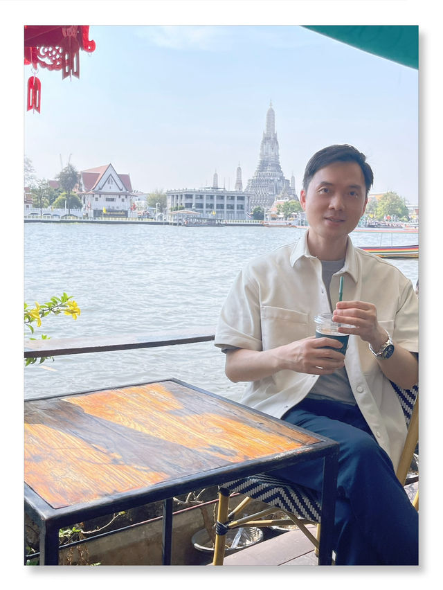 坐在這個cafe位置看鄭王廟很美