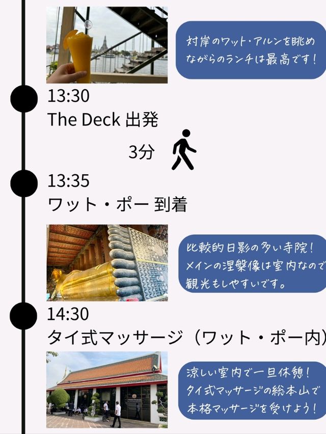 バンコク有名スポット巡りプラン