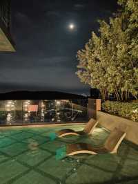 🌃 Rooftop Bliss at Mossaz Hotel, Damansara – A Moonlit Escape Above KL