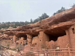 Footprints of Humanity Beneath the Cliffs—Manitou Cliff Dwellings