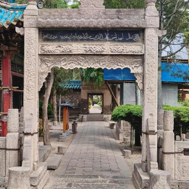 Stone Doorways Leading Into Different Sections of the Mosque