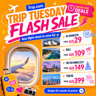 บินทั่วออสเตรเลียแค่ 29 AUD?! โปร TripTuesday คือดุมาก 。